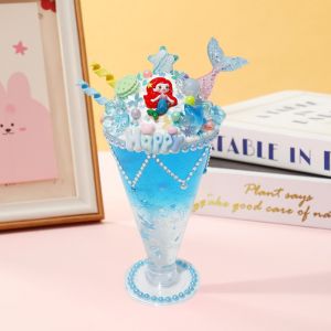 [SG STOCK] DIY Ice Cream Craft Set Crystal Slime Dessert Cup Kit Simulation Toys Material Pack Toy Kids Childrens冰激凌