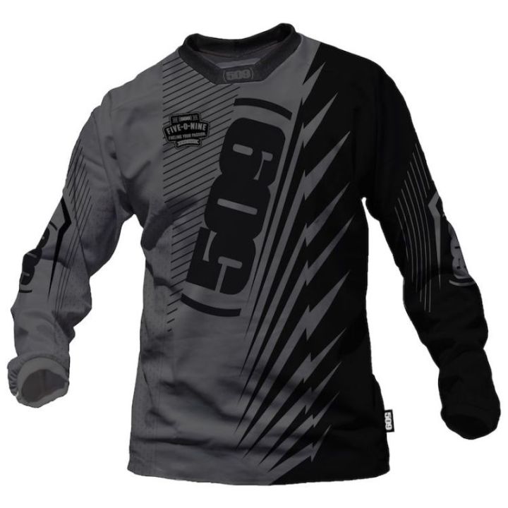 2022 NEW Style Men 509 Black And White Motocross Cycling Jersey