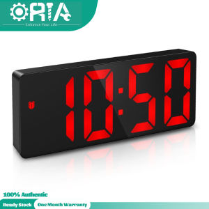 ORIA Đồng Hồ Kỹ Thuật Số Đồng Hồ Báo Thức Đồng Hồ Để Bàn USB Điều Khiển Bằng Giọng Nói Chức Năng Báo Lại Định Dạng 12/24H 3 Chế Độ Báo Thức Có Thể Điều Chỉnh Độ Sáng Dành Cho Phòng Ngủ Gia Đình Văn Phòng