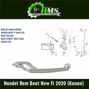 Handel Rem Beat New Fi 2020 (Kanan) - Handle Tuas Pegangan Lever Rim Depan Sebelah Kanan Honda Beat