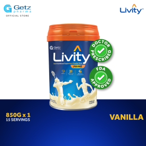 LIVITY PRIME Adult Nutritional Supplement Powder Drink Vanilla Flavor 850g