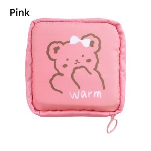 Cartoon Design Sanitary Napkin Storage Bag Girls Cartoon Physiological Period Tampon Organiser Bag