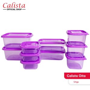 CALISTA OITA PUTIH BENING 10 PCS WADAH PENYIMPANAN MAKANAN FOOD CONTAINER WADAH KOTAK PLASTIK