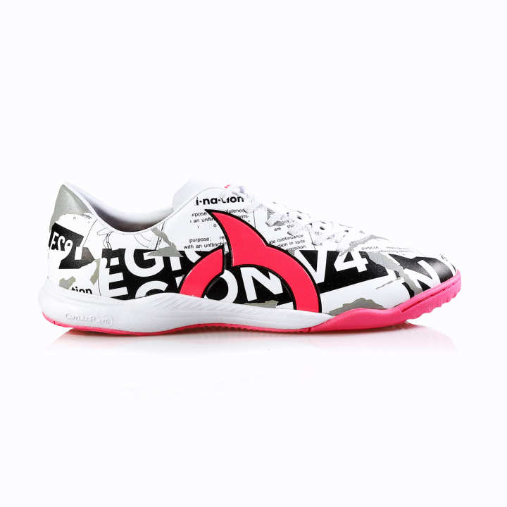 Ortuseight Sepatu Futsal Catalyst Legion V4 IN White Black Ultra