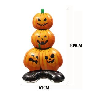 Giant Stand Halloween Tree Foil Balloons Pumpkin Witch Ghost Halloween Party Decoration Kids Favors 万圣节树箔气球装饰
