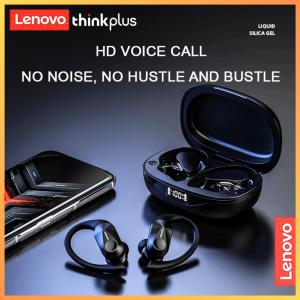 COD KIRIM CEPAT Lenovo TWS Earphone Bluetooth 5.3 HiFi Noise Reduction IPX5 300mAh LP75 / Headset Bluetooth Full Bass Tahan Air Tampilan Digital LED Nirkabel Kontrol Sentuh TWS Original Hedset Earbud Headset Handfree Super Bass HiFi Semua Iphone Android