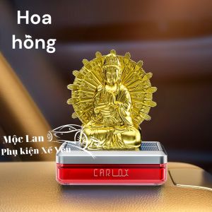 Nước Hoa Ô Tô CARLOX kiêm Tượng Phật Quan Thế Âm Chạy Năng Lượng Mặt Trời Tỏa Hương Thơm Mát Nhẹ Nhàng - 50ml
