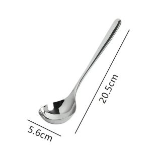 Thìa inox nhiều kích cỡ muỗng chất liệu không gỉ có cán cầm dài Thìa Muỗng ăn cơm Thìa Cà phê Thìa ăn cháo-HAUSE