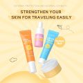Hydrating Skin Care Set Travel Kit, Gifts for Women and Teenage Girls, 4 Piece Skincare Essentials SetTravel Size With Facial Cleanser, Cream, Serum, Sunscreen - Travel Essentials Gift Set. 