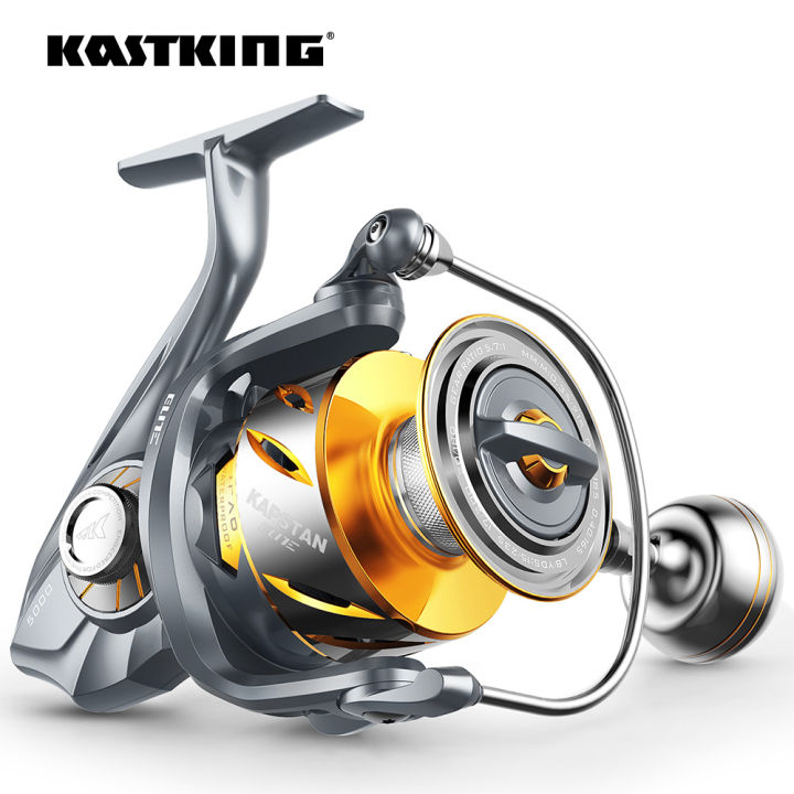 KastKing Kapstan Elite Saltwater Spinning Reel - IPx6 100% Waterproof – Up  to 55LBs Max Drag Big Game Fishing Reel