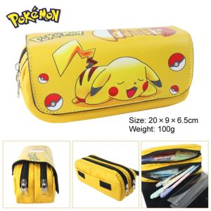 TINGTIAN Office Birthday Gifts Schoolbag Stationery Cartoon School Supplies Pikachu Pencill Case Pen Bag