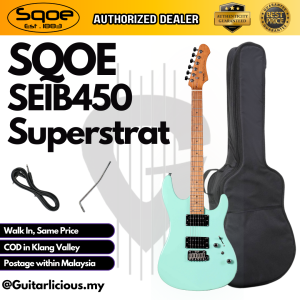 SQOE SEIB450 Double Cutaway Body HH Electric Guitar Roasted Maple Fretboard ( SEIB / SEIB-450 )