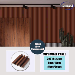 20 PCS [2.9 meter*16 cm*2.2cm] Wood WPC Wall panel  Dinding Dekorasi Dinding Anti Rayap Dan Anti Air Wood Wood Panel WPC / Wall Panel PVC /Wallpanel Pvc Dinding / Panel Dinding Motif Kayu