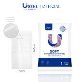 Ustel Official | Premium Disposable Bath Towel Patent Embossed Texture