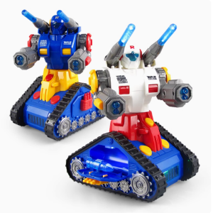 Tank projection dancing robot light music universal rotating electric childrens tank toy