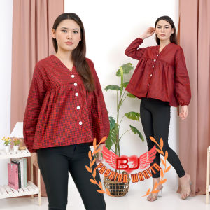 BJFashionWanita / Blouse Damola / Blouse Kotak / Blouse Premium / Atasan Premium / Atasan Kotak / Atasan Blouse / Atasan / Blouse / Blouse Lengan Panjang / Blouse Kancing / Atasan Kancing / Atasan Lengan Panjang