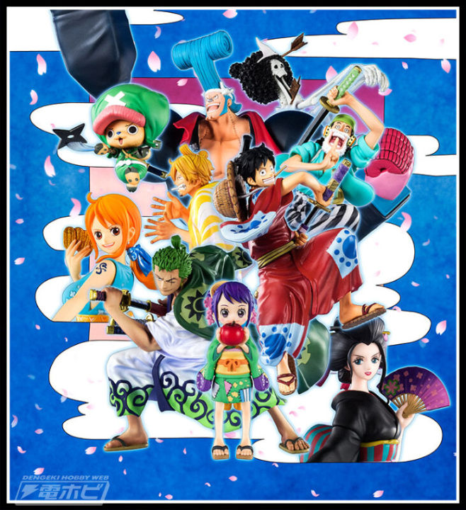 Straw Hat Pirates Wano Set ของแท้ JP แมวทอง - Figuarts Zero Bandai ...