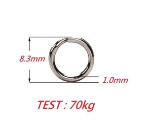 50 pcs Stainless Double Loop Fishing Split Rings