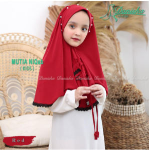 Danisha Hijab Mutia Jilbab Anak Terbaru Murah Instant Kekinian Motif Polos Adem