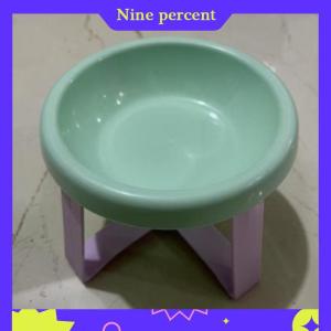 Nine percent New Spine Protection Pet Bowl High Feet Neck Protection Cat Bowl With Stand Pet Food Bowl Pet Supplies