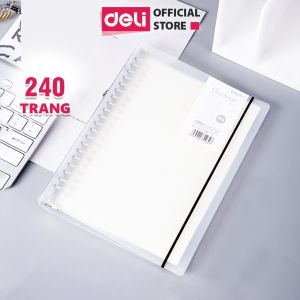 Sổ Còng kèm ruột giấy refill A5 B5 A6 DELI sổ tay học sinh làm planner bullet journal - Lõi ô ly/kẻ ngang - HA560