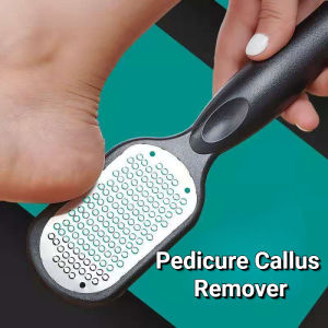Foot File Stainless Steel Spa Pedicure Callus Remover Dead Skin Remove for Heels Feet Care Foot Rasp File With Plastic Handle Foot Callus Remover