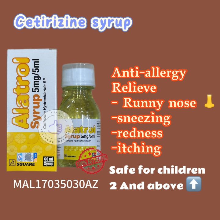 ALATROL SYRUP 60ML - Used for Flu , Allergy | Lazada