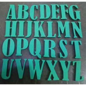 Abjad Alfabet Huruf Tinggi 8cm Tebal 5mm Bahan Spon Ati Spon Eva Awet