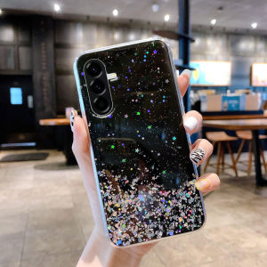 Phone Case Samsung Galaxy A56 A36 A26 A16 5G beautiful starry sky Sequins Transparent Silicone Soft Casing Samsung A56 A26 A36 A16 5g New 2025 Phone Cover