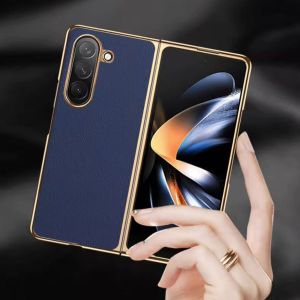 leather chrome case samsung z fold 7 samsung z flip 7 leather case list gold premium