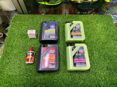 LIQUI MOLY ENGINE OIL SCOOTER MINAYK HITAM + GEAR OIL 100 % ORIGINAL