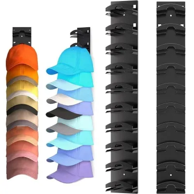 【B1T1】Wall Mounted Baseball Cap Storage Organizer Waterproof Display Stand Rustproof Hat Organizer
