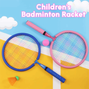 SERAPHYXO Di động Vợt cầu lông trẻ em Giảm xóc Nhẹ Đồ chơi trò chơi thể thao Chuyên nghiệp Hợp kim sắt Bộ vợt tennis Trẻ em