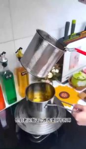Nồi Chiên Ngập Dầu Mini Nồi Chiên Ngập Dầu Có Lưới Lọc Tiết Kiệm Dầu Chống Dính Dùng Cho Các Loại Bếp
