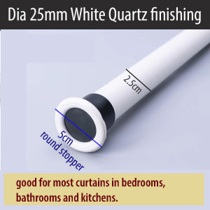 [V.Home] Multi-purpose Heavy duty Curtain Rod/Hanger / Compression/Tension rod【no drill no nail up to 410 cm】