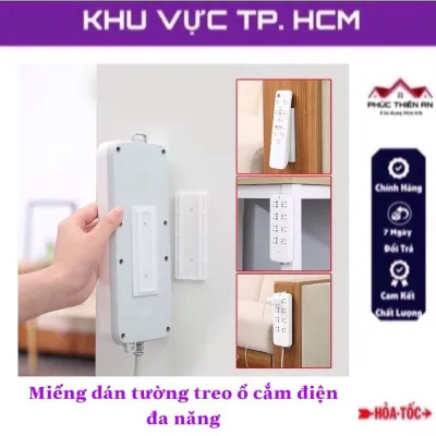Miếng dán tường treo ổ cắm điện - đa năng tiện dụng
