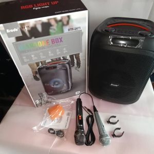 Brodu BTS-2475 Portable Bluetooth Speaker with Microphones