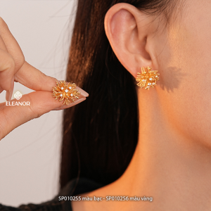 Bông tai nữ chuôi bạc 925 Eleanor Accessories hình pháo hoa phụ kiện trang sức khuyên tai 10255