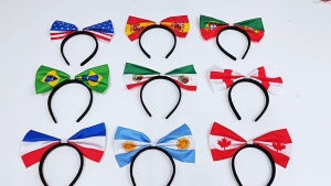 2026 World Cup FIFA Soccer Football National Flag Headband International Country Flag Fashion Accessories Party Deco 头箍