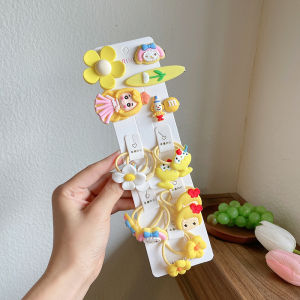 (ISI 15 PCS) Jepit Mix Boneka Korea Cute Girl / Jepitan Anak Perempuan Kunciran Ikat Rambut Hair Pin Impor Import Kiosbalitafawa