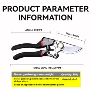 【1-3 Days Delivery】Pruning Shears Cutter SK5 High Carbon Steel Gardening Plant Scissor Branch Pruner Trimmer Tools