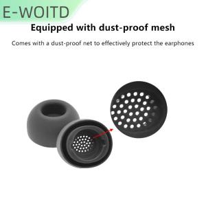 【E-WOITD】 หูฟังป้องกันการลื่น1 3คู่เคสเมมโมรี่โฟมจุกหูฟังสำหรับ Samsung Galaxy buds 3 Pro ที่อุดหูนุ่ม