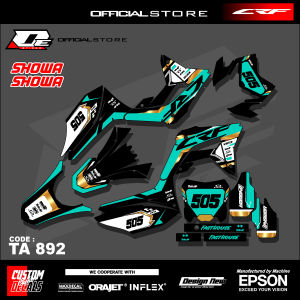 TA892 STICKER DECAL CRF 15O L GOLD / STICKER DECAL FULLBODY HONDA CRF150 L DESAIN TERBARU