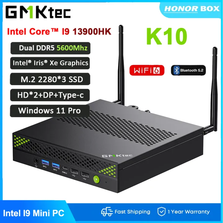 GMKtec K10 Mini Gaming PC Intel Core i9 13900HK DDR5 5600Mhz 32GB 500GB ...