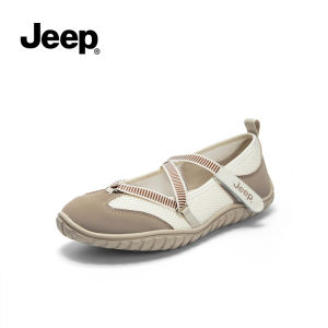 Jeep Mary Jane sneakers with flat bottom and soft sole are lightweight breathable and shallow mouthed sports single shoes