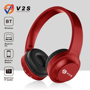 V2S EX2 Wireless Bluetooth Stereo Headphone Soft Silicone Head Beam
