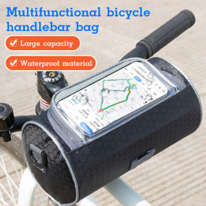 [Outdoor Riding Handlebar Bag] New Large-Capacity Touch-Screen Waterproof Riding Bag