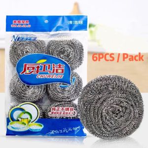 6PCS/pack Stainless Steel Spiral Scrubbing Ball [LOCAL SELLER]