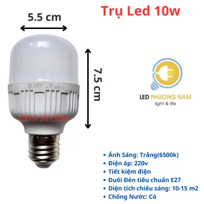 [Giá Sỉ] Bóng Đèn Led Trụ 20w 30w 40w 50w Đèn Bulb Đèn Trụ Sáng Trắng Siêu Rẻ