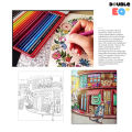 [24 หน้า] สมุดระบายสี หนังสือระบายสี สมุดระบายสีผู้ใหญ่และเด็ก สมุดภาพระบายสี ฝึกสมาธิ. 